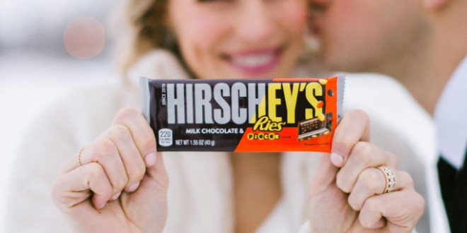 Behold: This Wedding Reception Included 750 lbs of Hershey's Chocolate